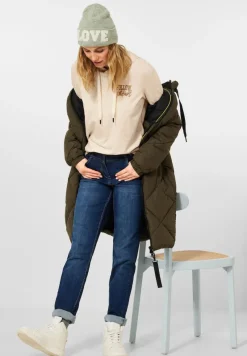 Cecil Pullover & Sweatshirts*Cosy Kapuzenshirt alabaster beige melange