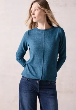 Cecil Shirts*Cosy Langarmshirt aqua melange