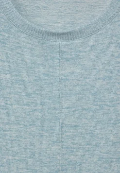 Cecil Shirts*Cosy Langarmshirt turquoise melange