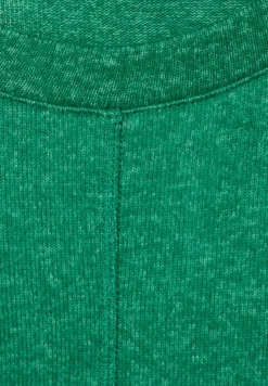 Cecil Shirts*Cosy Melange Langarmshirt easy green melange