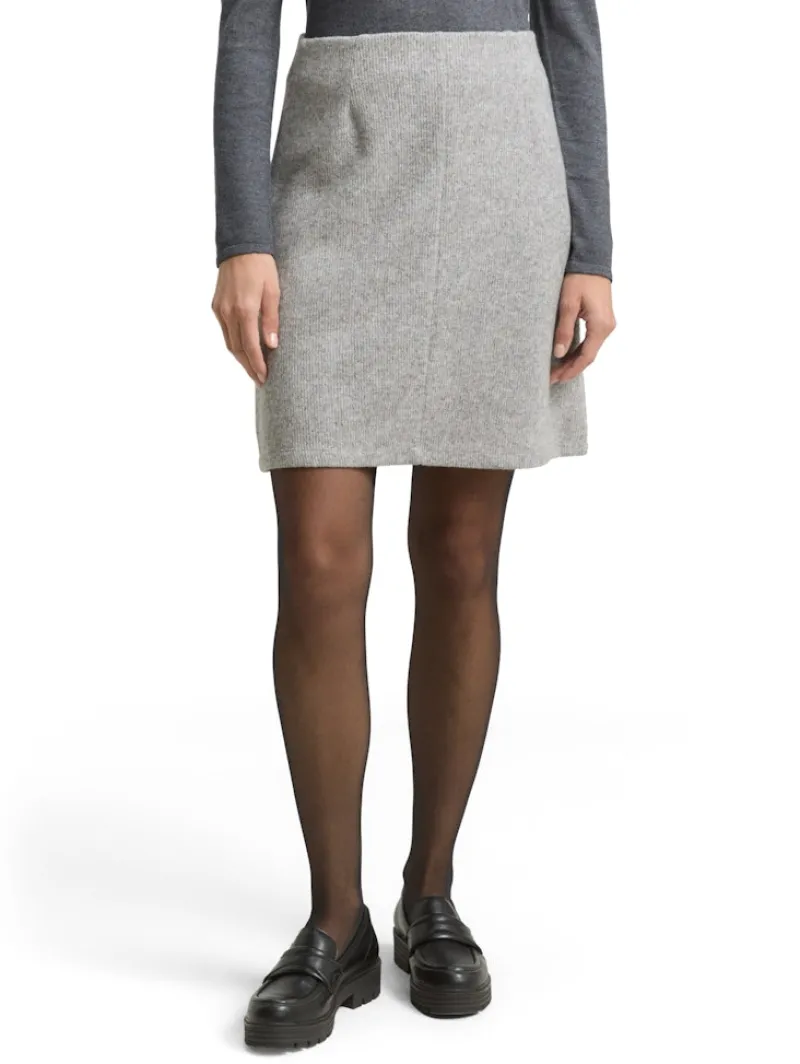 Tom Tailor Röcke*Cosy Rock in Melange-Optik medium silver grey melange