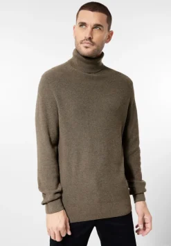 Street One Men Pullover & Sweatshirts|Big Boys*Cosy Rollkragenpullover dune brown melange