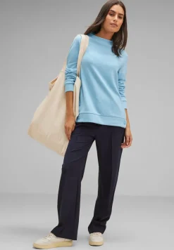 Street One Shirts*Cosy Shirt mit Knopfdetail light aquamarine blue mel.