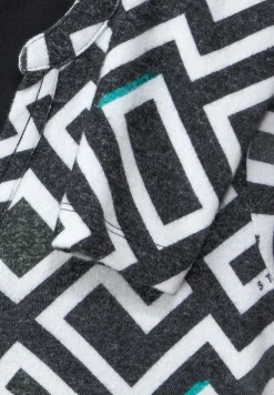 Cecil Shirts*Cosy Tunikashirt mit Print black melange