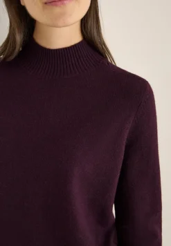 Cecil Pullover & Sweatshirts*Cosy Turtleneck Pullover eggplant red melange