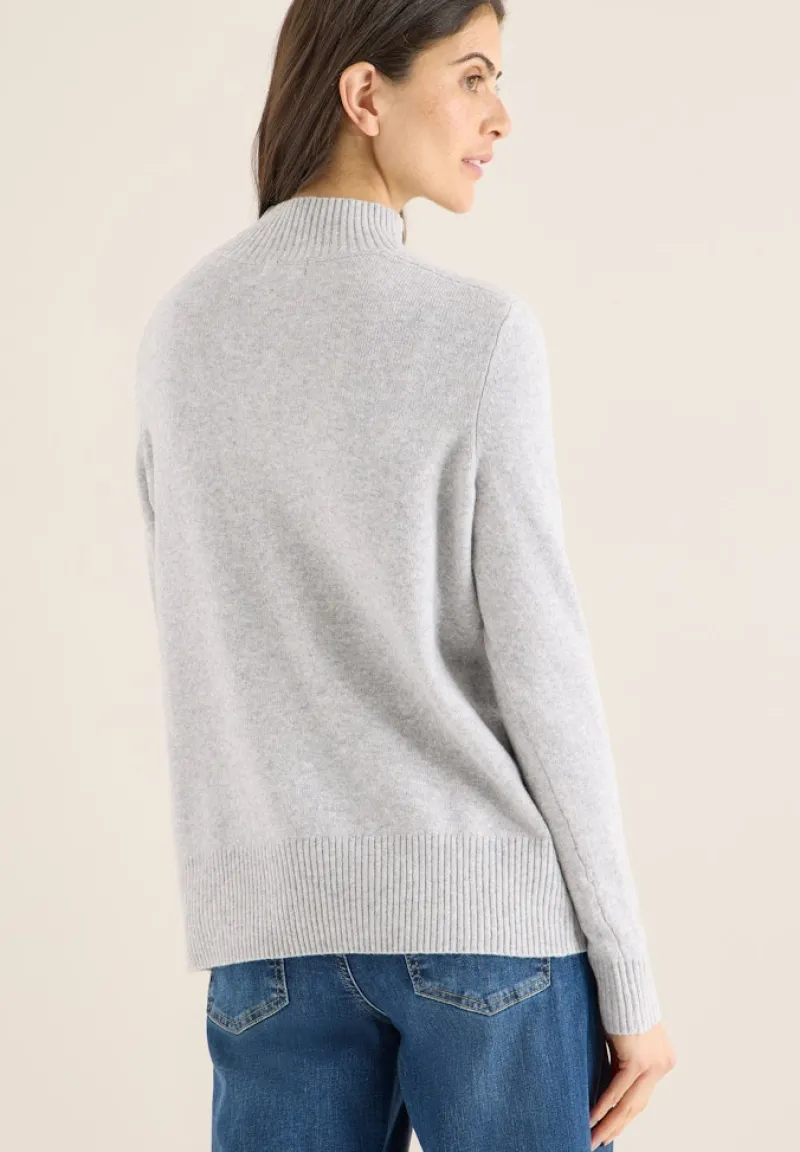 Cecil Pullover & Sweatshirts*Cosy Turtleneck Pullover luna grey melange