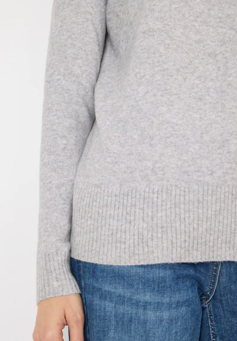 Cecil Pullover & Sweatshirts*Cosy Turtleneck Pullover luna grey melange
