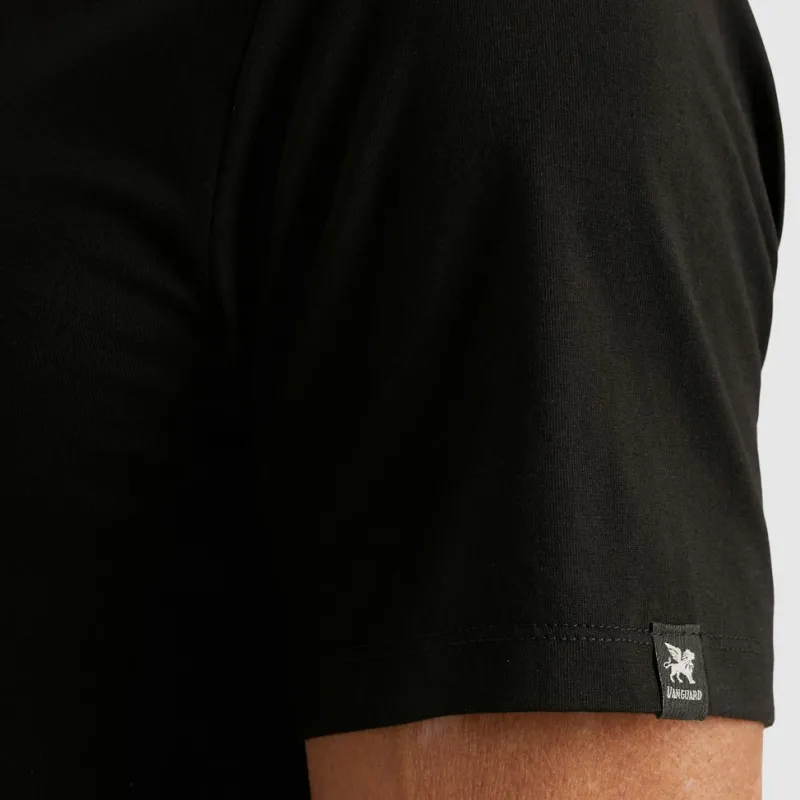 Vanguard Shirts*cotton elastane jersey Black