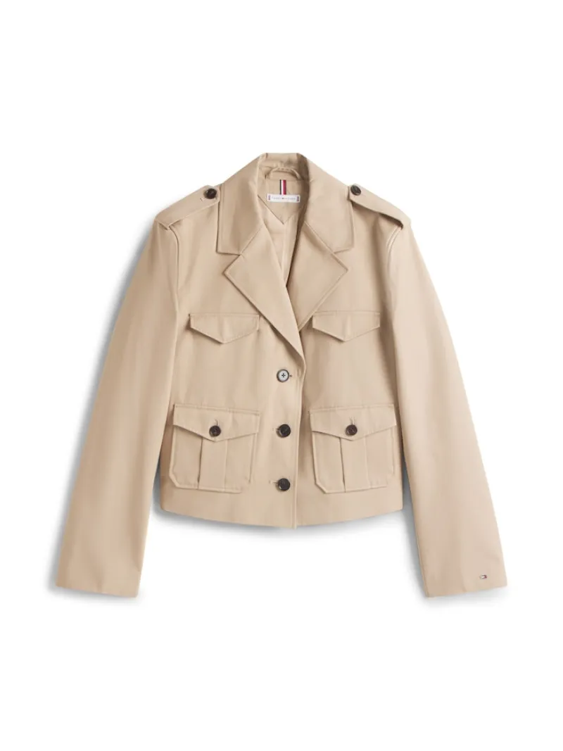 Tommy Hilfiger Jacken*COTTON REGULAR LADY JACKET Beige