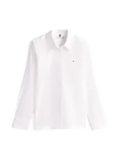 Tommy Hilfiger Blusen*COTTON STRETCH REGULAR LS SHIRT th optic white