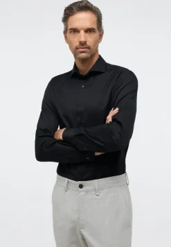 ETERNA Hemden|Big Boys*Cover Shirt Twill Langarm Schwarz