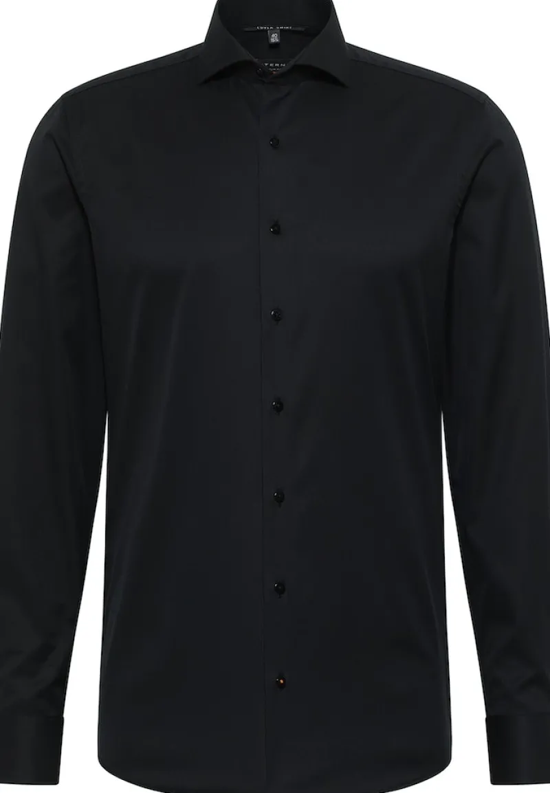 ETERNA Hemden|Big Boys*Cover Shirt Twill Langarm Schwarz
