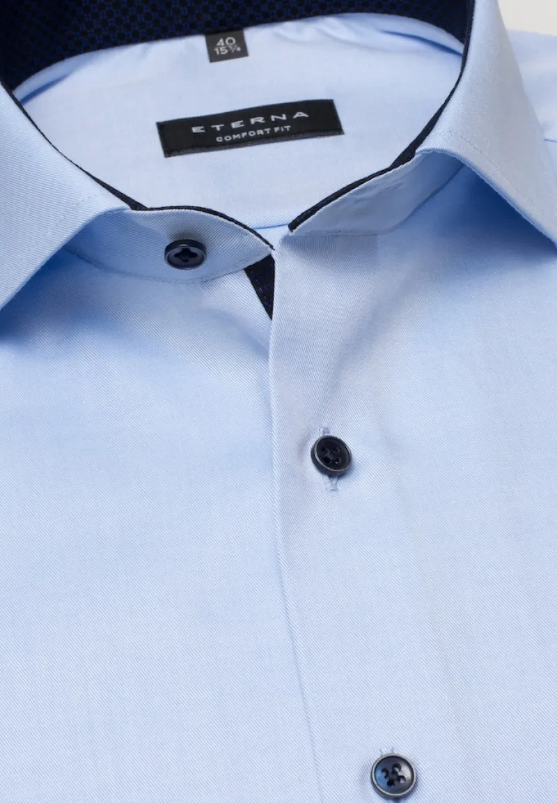 ETERNA Hemden|Big Boys*Cover Shirt Twill super langer Arm (72 cm) hellblau