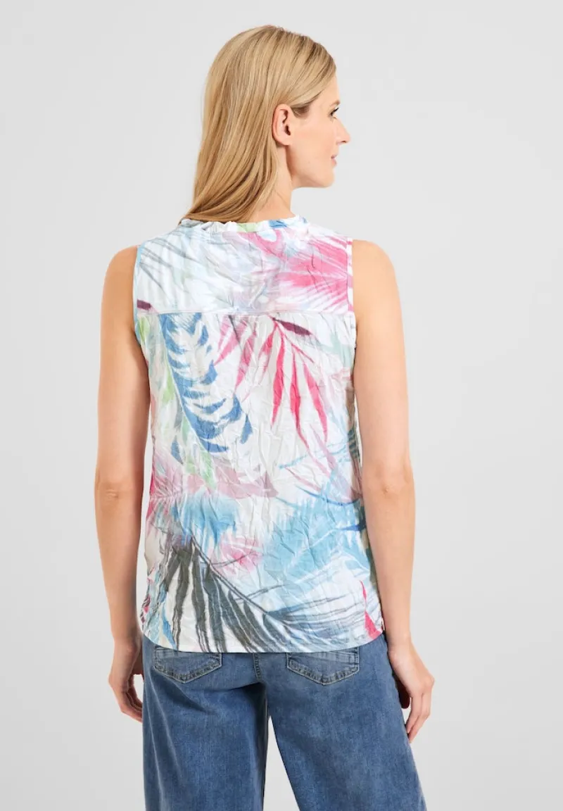 Cecil Shirts*Crash T-Shirt mit Print vanilla white