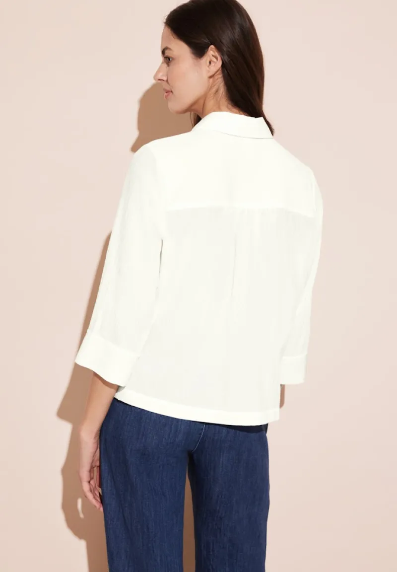 Street One Blusen*Crepe Bluse off white