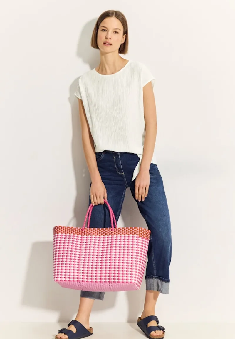 Cecil Blusen*Crepe Knoten Bluse vanilla white