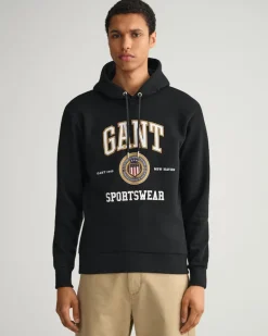 Gant Pullover & Sweatshirts*Crest Shield Sweat Hoodie Black