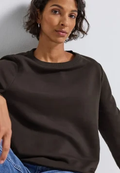Street One Pullover & Sweatshirts*Crewneck Sweatshirt deep roast brown