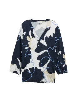 Tom Tailor Shirts*Crinkle Blusenshirt big floral shapes design