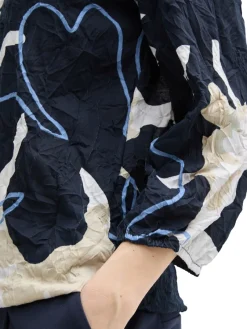 Tom Tailor Shirts*Crinkle Blusenshirt big floral shapes design