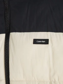Calvin Klein Jacken|Big Boys*CRINKLE NYLON COLOR BLOCK QUILT stony beige