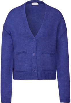 STREET ONE STUDIO Pullover & Sweatshirts*Cropped Cardigan force blue mel.