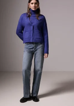 STREET ONE STUDIO Pullover & Sweatshirts*Cropped Cardigan force blue mel.
