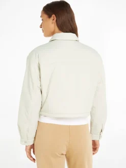 Calvin Klein Jeans Jacken*CROPPED COACH JACKET eggshell