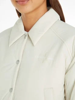 Calvin Klein Jeans Jacken*CROPPED COACH JACKET eggshell
