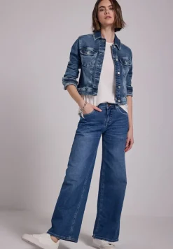 STREET ONE STUDIO Jacken*Cropped Jeansjacke dark blue random washed