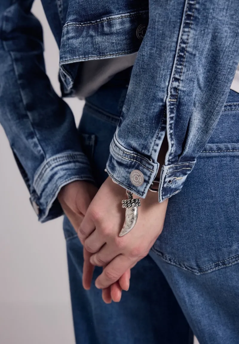 STREET ONE STUDIO Jacken*Cropped Jeansjacke dark blue random washed