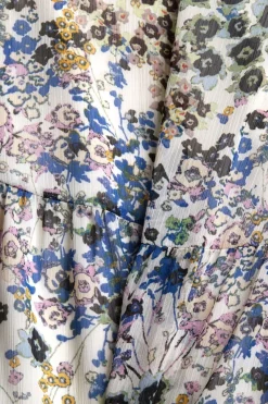 Esprit Kleider*Crêpe-Kleid mit Millefleurs light beige