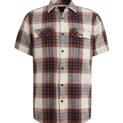 PME Legend Hemden|Big Boys*Ctn Slub Herringbone Check Esben Dry Rose