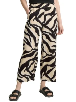 Tom Tailor Hosen*Culotte Hose abstract beige zebra