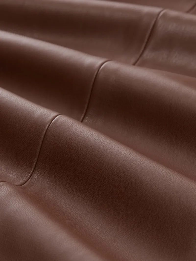 Tom Tailor Hosen*Culotte Hose in Lederoptik dark pecan brown