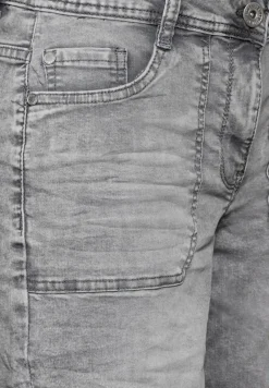 Cecil Shorts*Culotte Jeans mit Bandana mid grey random wash