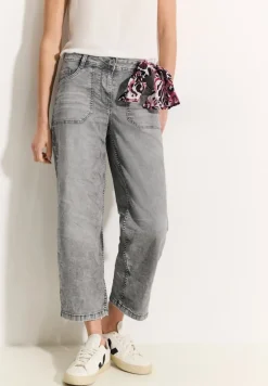 Cecil Shorts*Culotte Jeans mit Bandana mid grey random wash