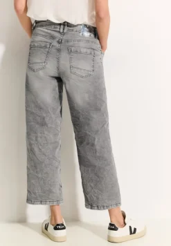 Cecil Shorts*Culotte Jeans mit Bandana mid grey random wash
