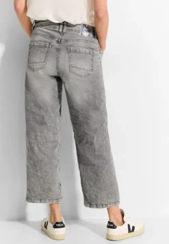 Cecil Shorts*Culotte Jeans mit Bandana mid grey random wash