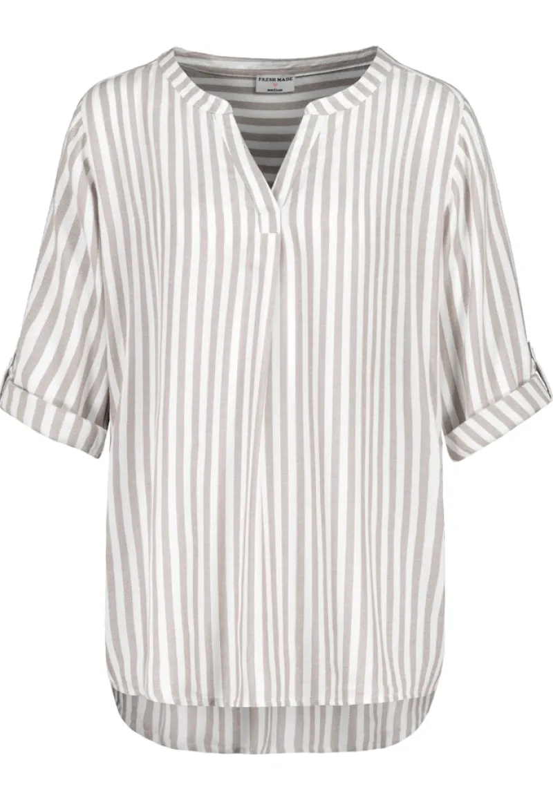 Eight 2 Nine Blusen*D77120AF11117C ash beige - white