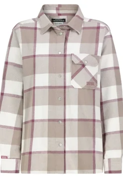 Eight 2 Nine Blusen*D70052AG11152C check: slate grey-offwhite-warm grape