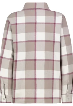 Eight 2 Nine Blusen*D70052AG11152C check: slate grey-offwhite-warm grape