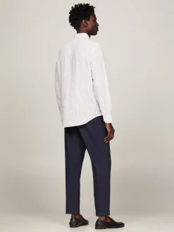 Tommy Hilfiger Hemden|Big Boys*DC BOLD LINEN STRIPE SHIRT beige - optic white