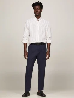 Tommy Hilfiger Hemden|Big Boys*DC BOLD LINEN STRIPE SHIRT beige - optic white