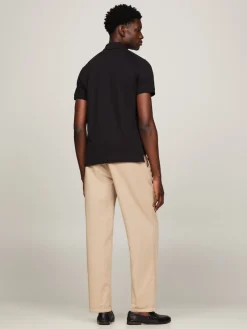 Tommy Hilfiger Shirts|Big Boys*DC INTERLOCK ZIP SLIM POLO Black