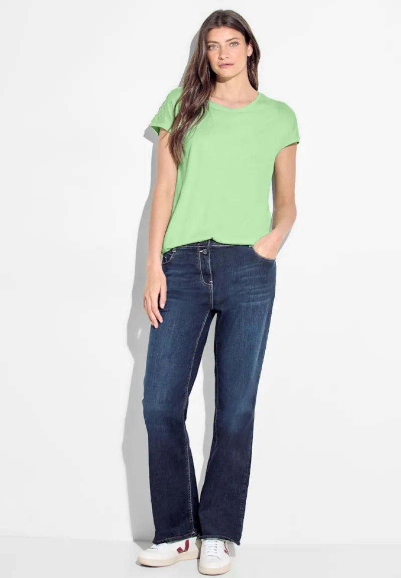 Cecil Shirts*Dekoratives T-Shirt matcha lime