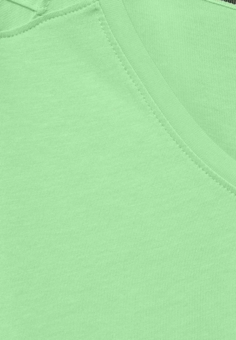 Cecil Shirts*Dekoratives T-Shirt matcha lime