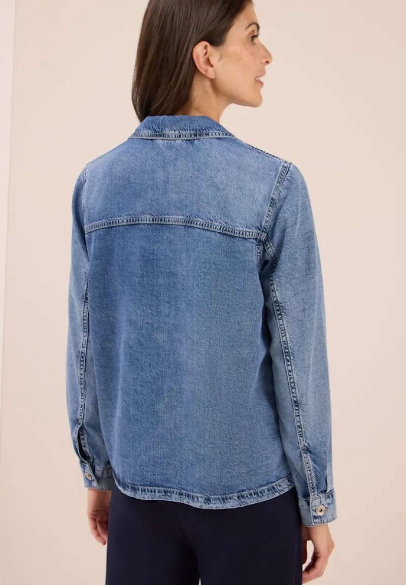 Cecil Blusen*Denim Overshirt authentic used wash