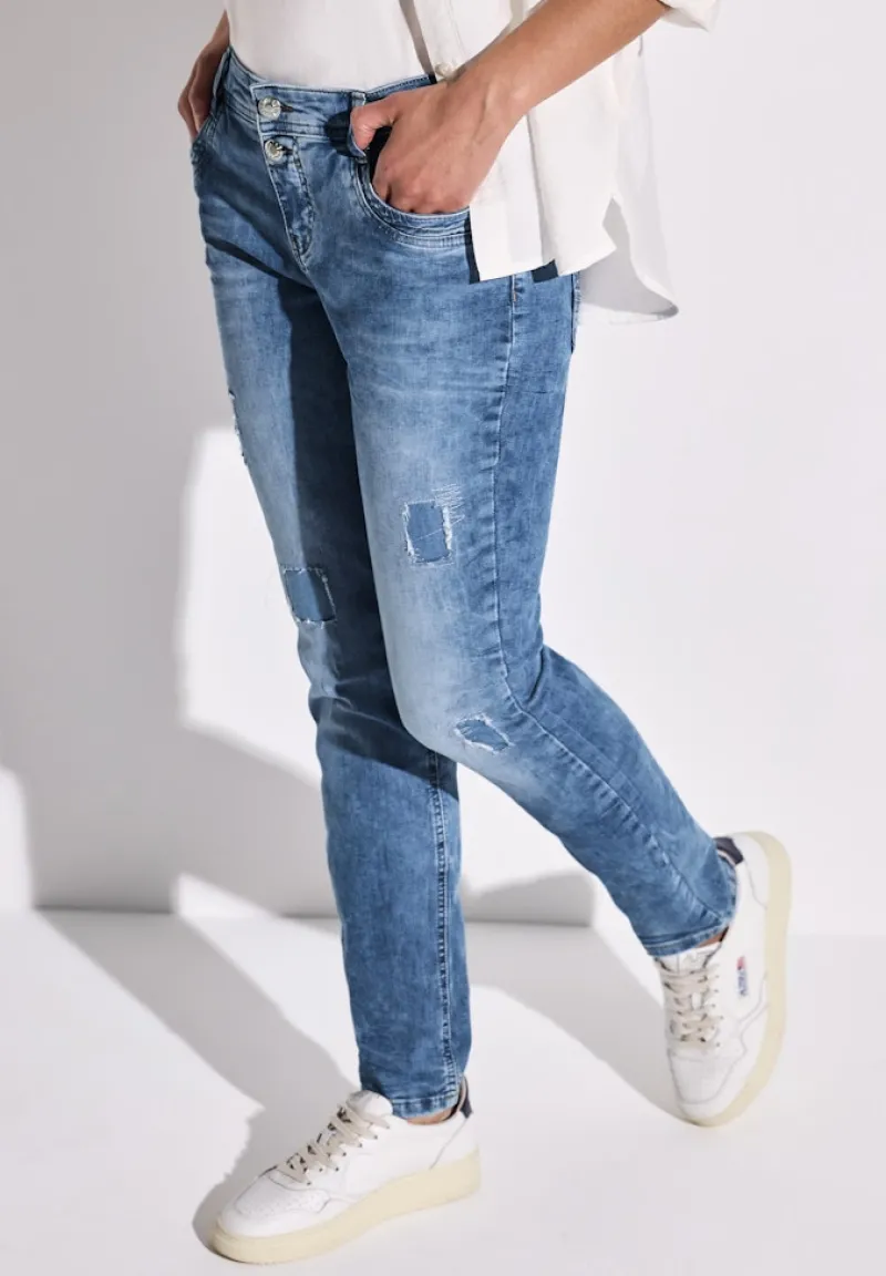 Street One Jeans*Destroyed Jeans light blue destroy wash