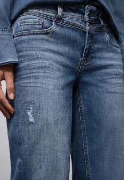 Street One Jeans*Destroyed Look Jeans mid blue authentic washed